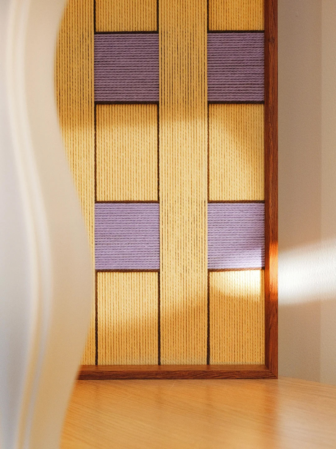 Lavender Sumbeam Decorative Woven Wall Art Panel