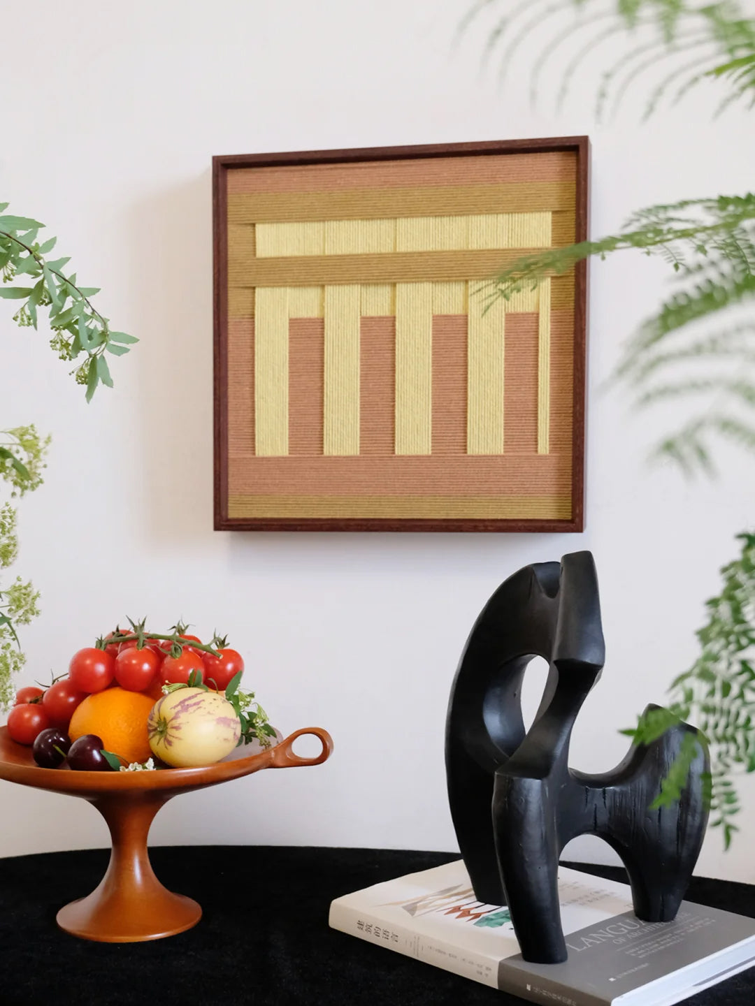 Saffron Dune Decorative Woven Wall Art Panel