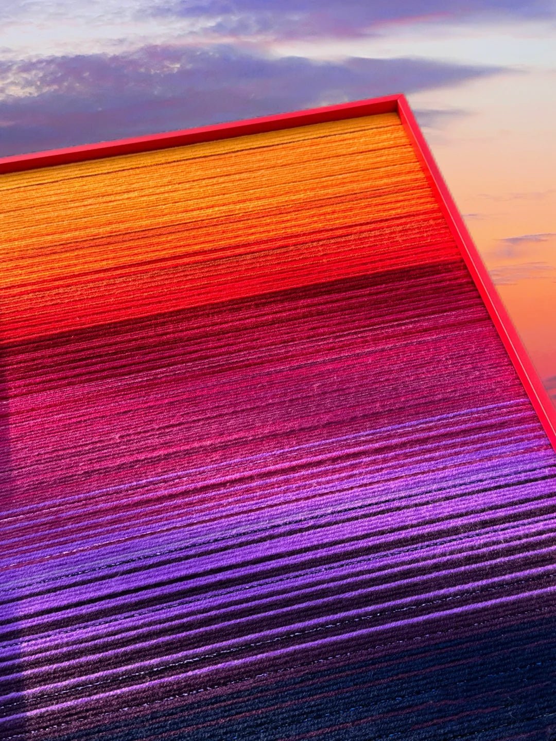 Twilight Dusk Decorative Woven Wall Art Panel