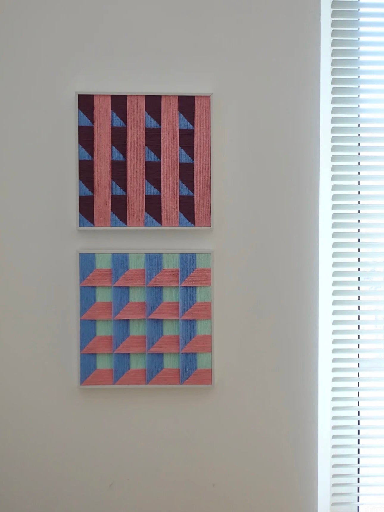 Horizon Hues Duo Decorative Woven Wall Art Panel