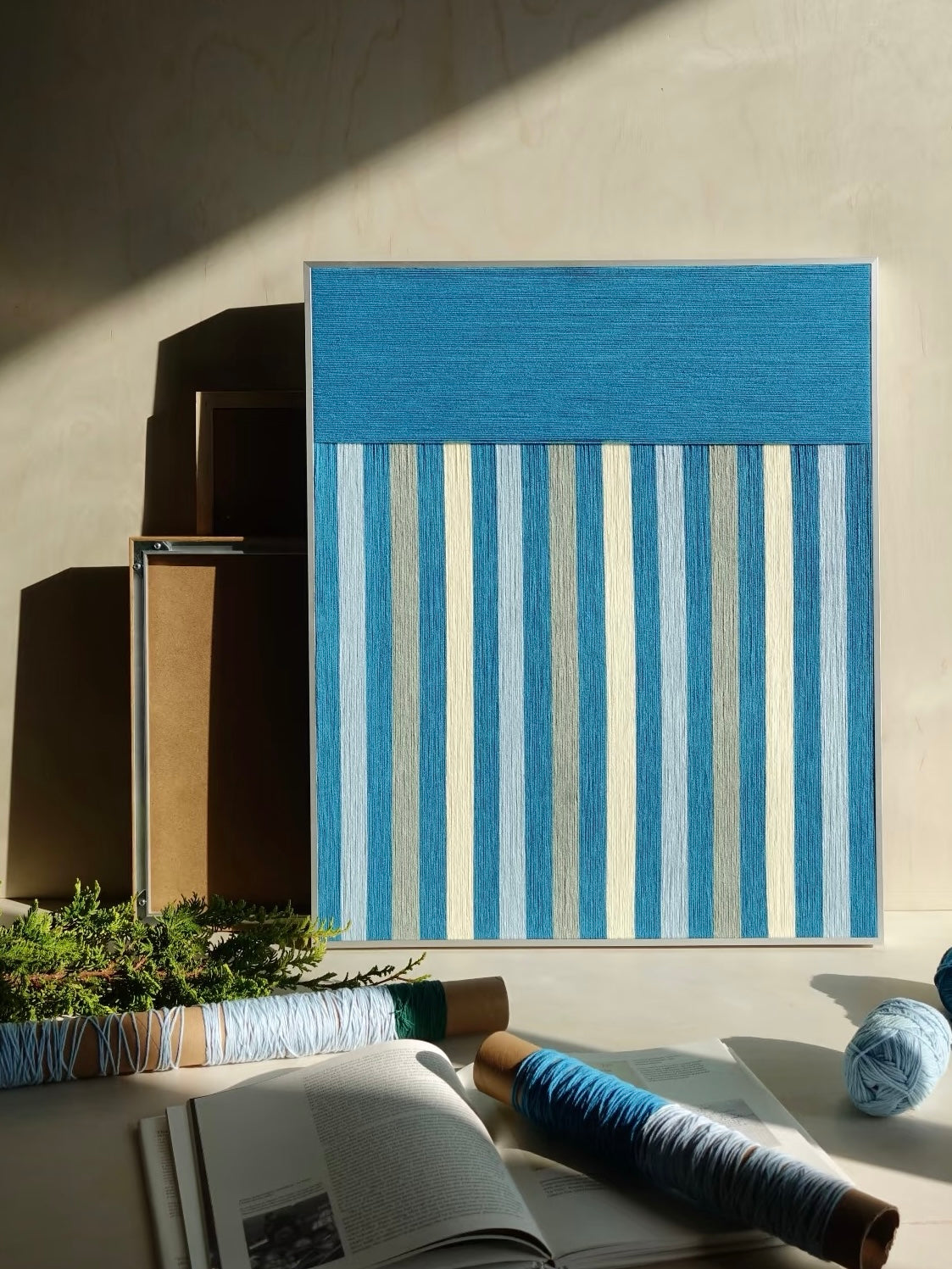 Coastline Reverie Decorative Woven Wall Art Panel
