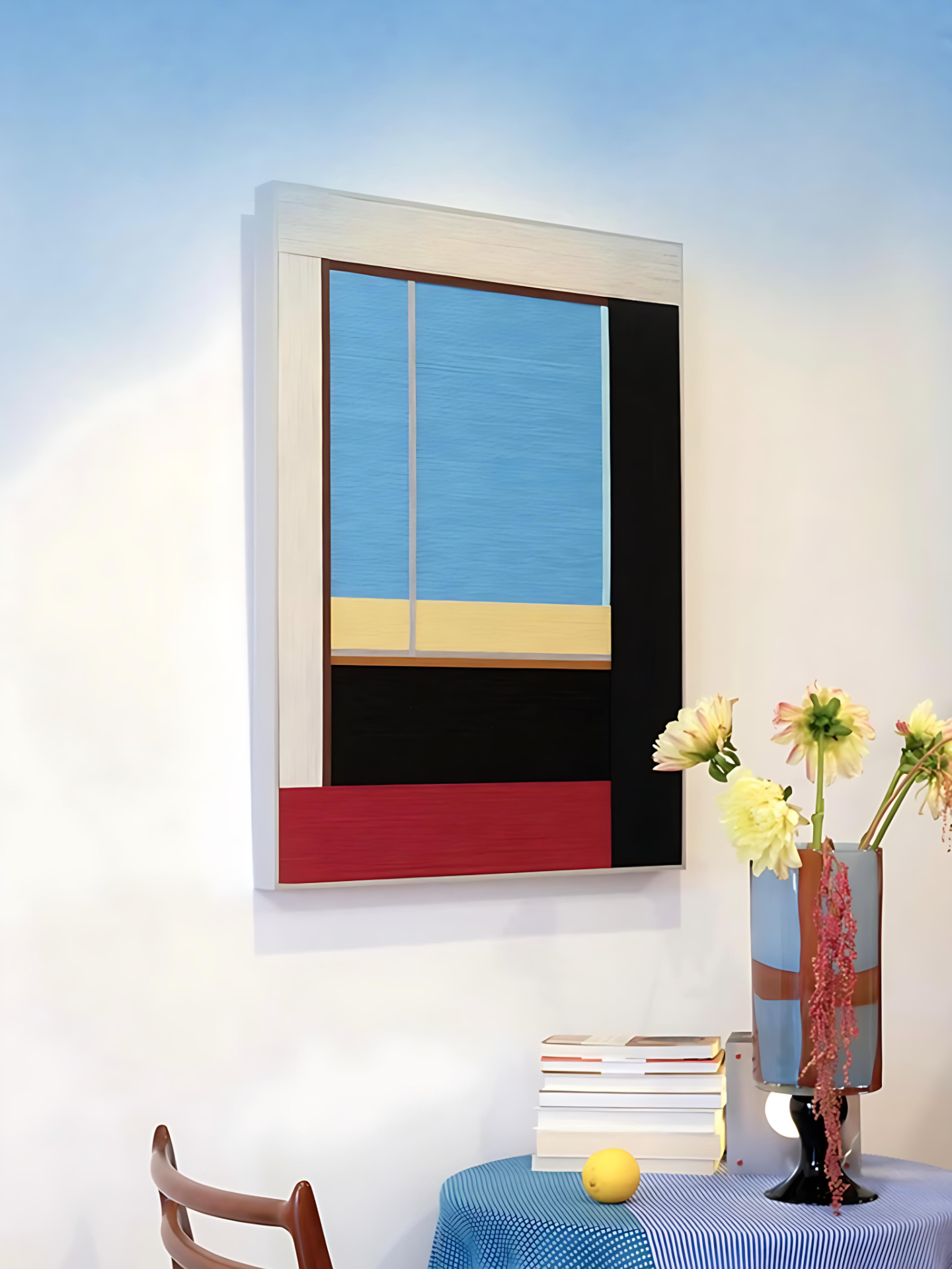 Seaside Cabin Decorative Woven Wall Art Panel