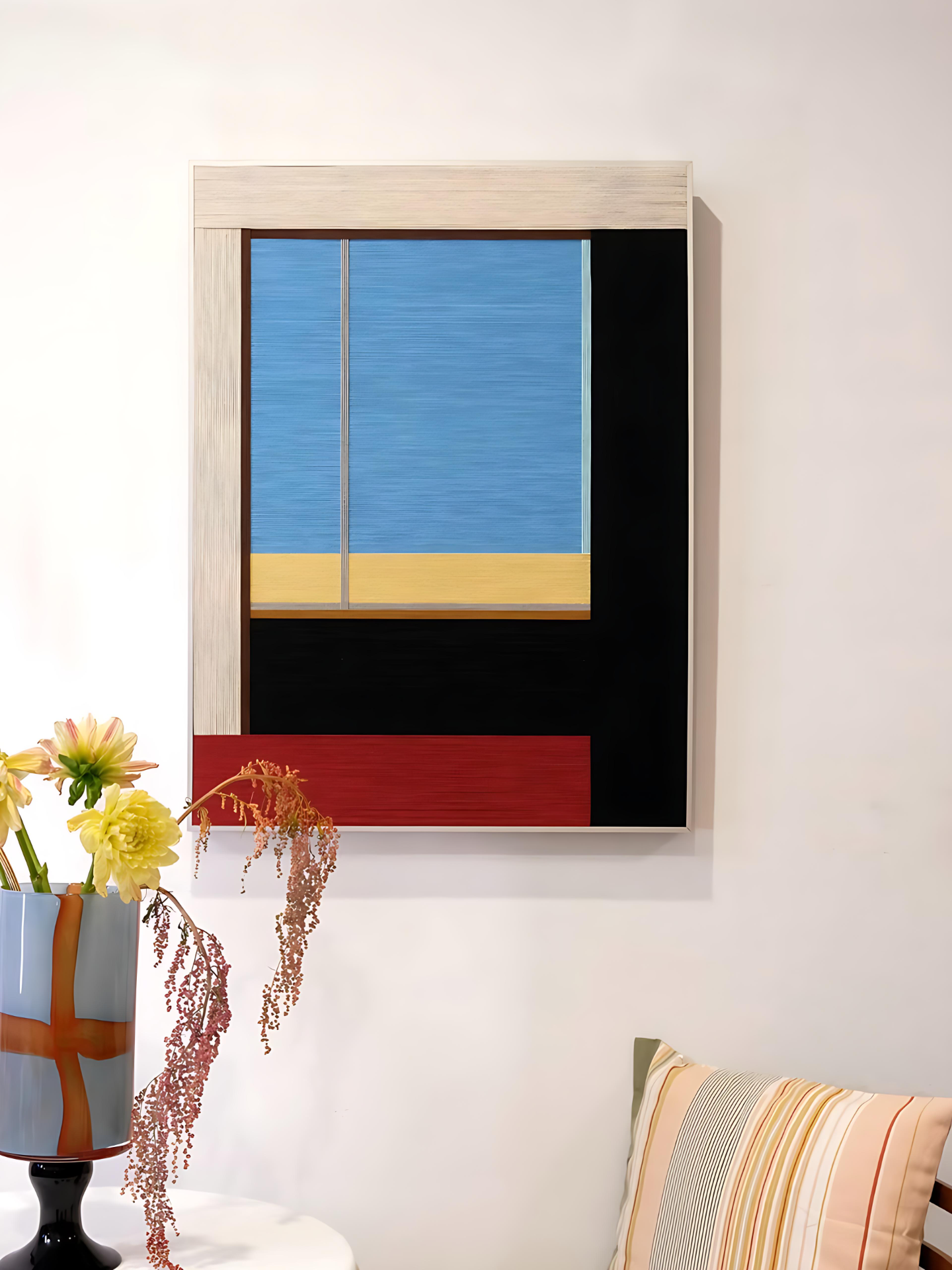 Seaside Cabin Decorative Woven Wall Art Panel