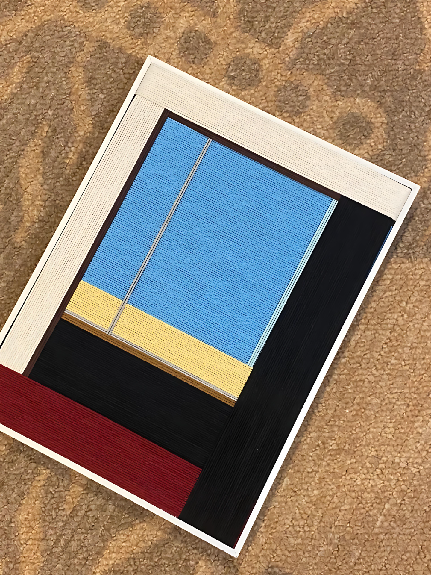 Seaside Cabin Decorative Woven Wall Art Panel