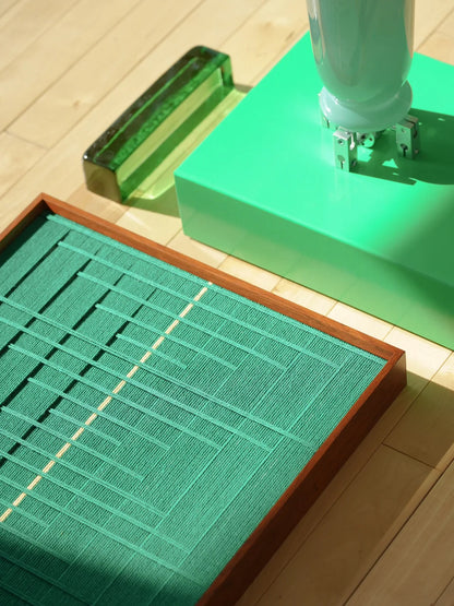Verdant Beam Decorative Woven Wall Art Panel