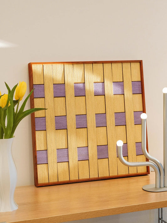 Lavender Sumbeam Decorative Woven Wall Art Panel
