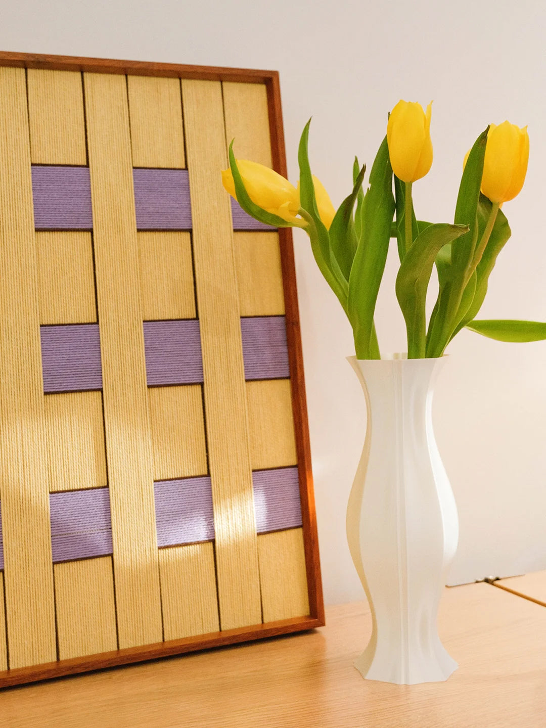 Lavender Sumbeam Decorative Woven Wall Art Panel