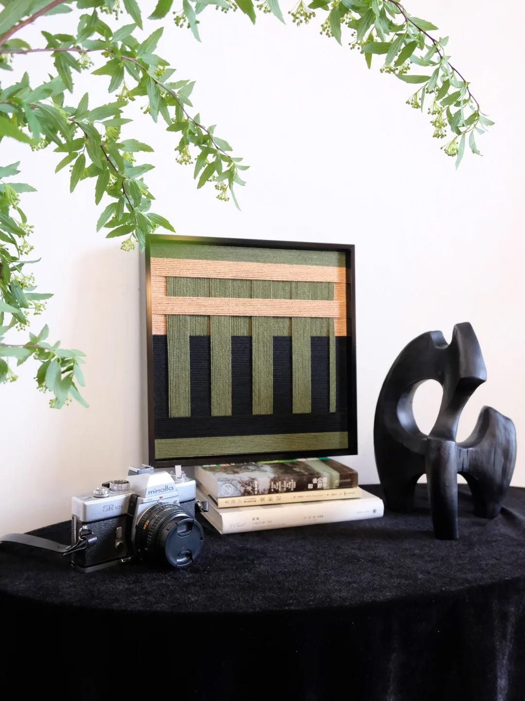 Moss & Mist Decorative Woven Wall Art Panel