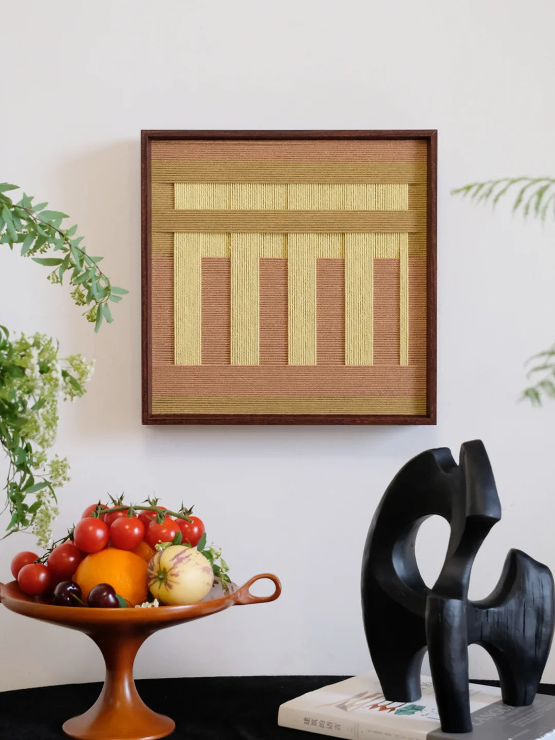Saffron Dune Decorative Woven Wall Art Panel