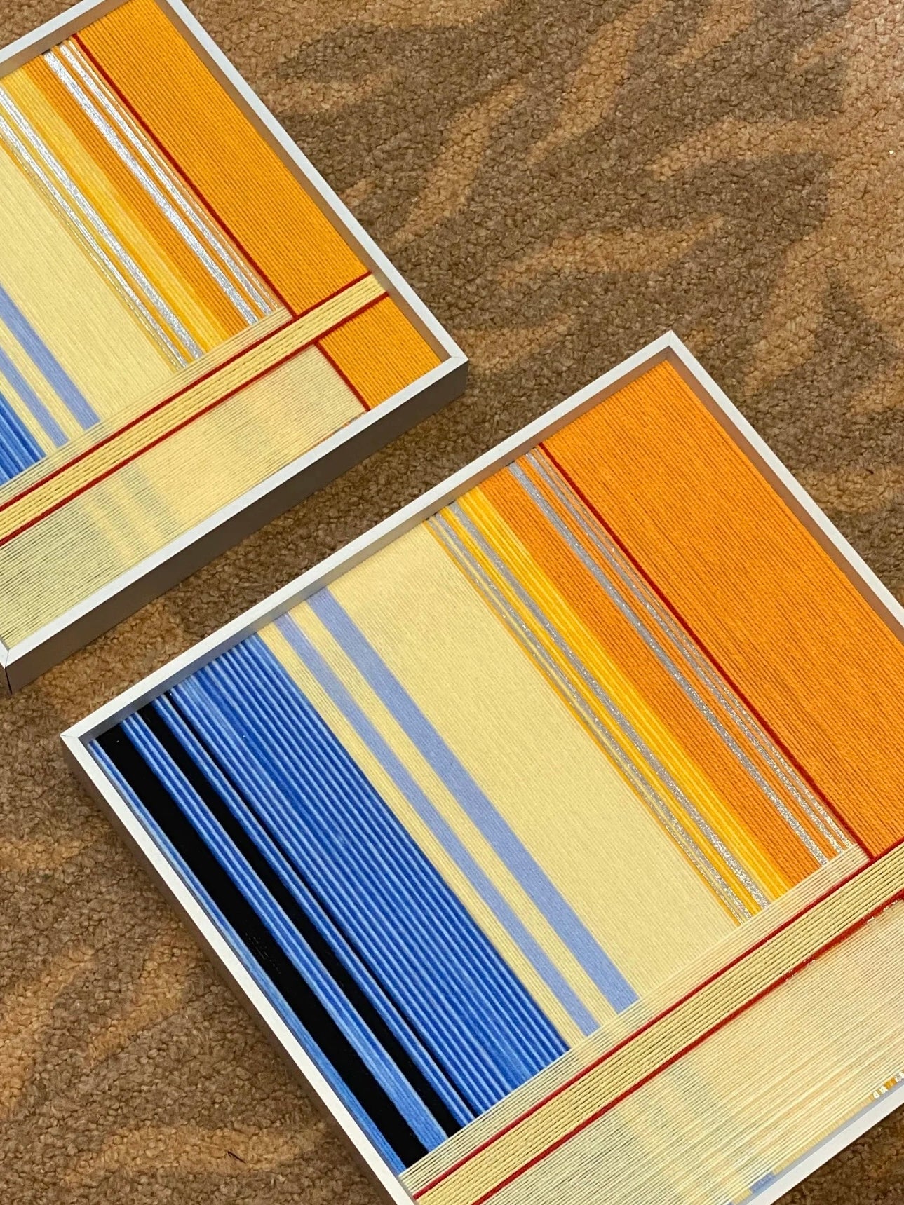 Golden Hour Decorative Woven Wall Art Panel