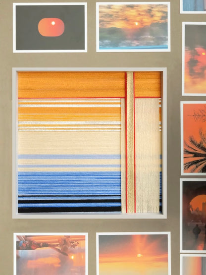 Golden Hour Decorative Woven Wall Art Panel