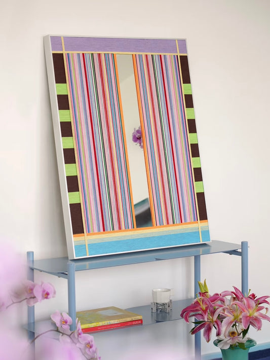 SpringTide Decorative Woven Mirror Wall Art Panel