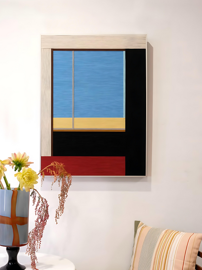Seaside Cabin Decorative Woven Wall Art Panel