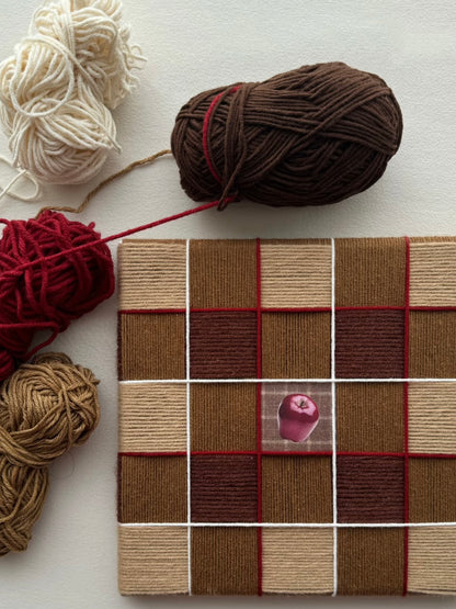 Fireside Ember Decorative Woven Wall Art Panel